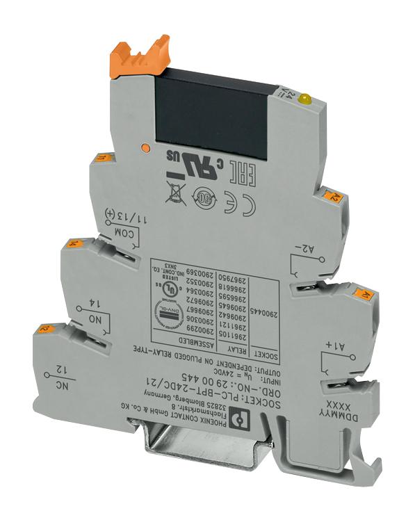 PHOENIX CONTACT 2900364 General Purpose Relay, Power, SPST-NO, 24 VDC 2900364, PLC-OPIT- 24DC/ 24DC/2