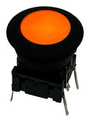 MEC 5GTH93542+10AQS16+AQW0916 Tactile Switch, Yellow LED, Multimec 5G Series, Top Actuated, Through Hole, Round Button, 3.5 N