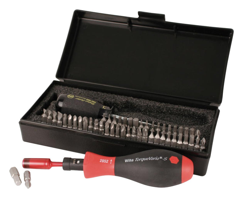 WIHA 28595 53 PIECES.TORQUE CONTROL 1/4" SCREWDRIVER BIT SET