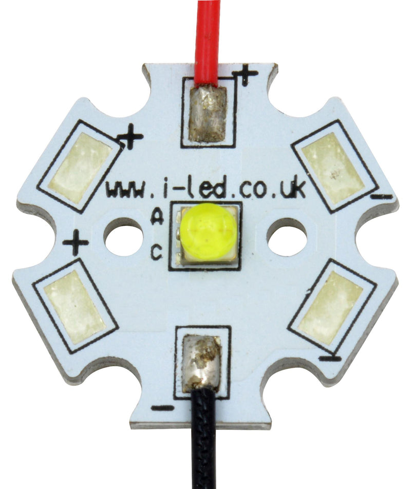 Intelligent LED Solutions IHH-BW01-HORW-SC221-WIR200 IHH-BW01-HORW-SC221-WIR200 Module Oslon Square Batwing 1 Powerstar Series Board + Connecting Wire Horti White New