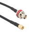 AMPHENOL RF 095-850-246M025 RF CORD, BNC BHD JACK-SMA PLUG, 9.9"