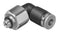 FESTO 153530 Push-In L-Fitting, M5, 6 bar, 6 mm Outer Dia Tube, Polybutylene Terephthalate QSRL-M5-6 push-in L-fitting, rotatable