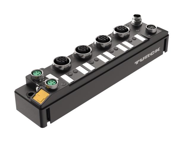TURCK TBEN-S2-4IOL. I/O Module, Ethernet, 4 I/O, 0.12 A, 24 VDC, IP65/IP67/IP69K, TBEN-S Series