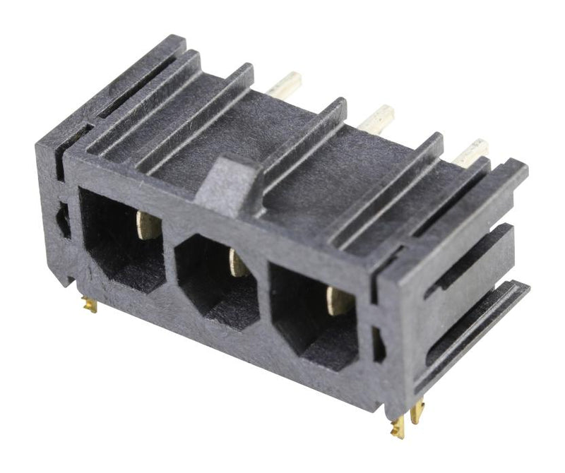 MOLEX 172043-0302 Pin Header, Power, Signal, Wire-to-Board, 7.5 mm, 1 Rows, 3 Contacts, Through Hole Right Angle
