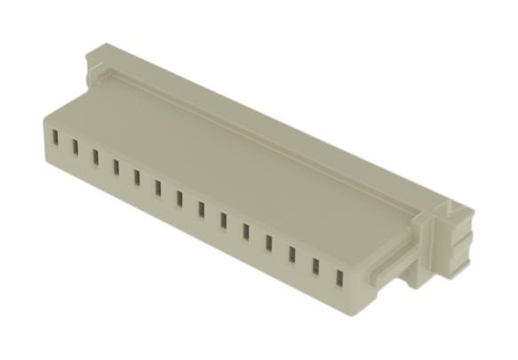 SAMTEC ISS1-14 Connector Housing, White Nylon, 1Row, MicroMate ISS1 Series, Receptacle, 14 Ways, 2.54 mm