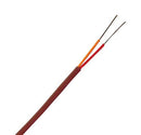 OMEGA TT-N-20-100 Thermocouple Wire, Duplex, Insulated, Type N, 20 AWG, Solid, 100 ft, ANSI, PFA, TT Series