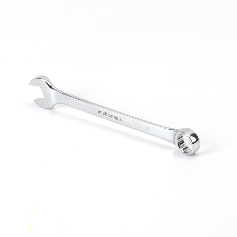 MULTICOMP PRO MP-CW17MM Combination Wrench, 17mm AF Size, Chrome Vanadium
