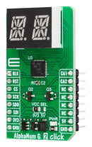 MIKROELEKTRONIKA MIKROE-5903 Add-On Board, AlphaNum G 2 Click, MikroE mikroBUS Compatible Development Boards