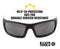 KLEIN TOOLS 60164 Sunglasses, Protective / Safety, Anti-Fog, Black/Orange