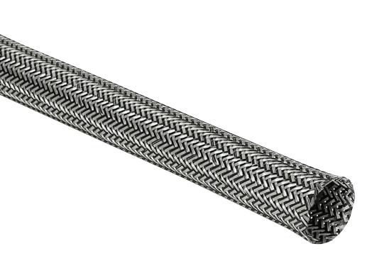 HELLERMANNTYTON HEGEMIP06BK Sleeving, Braided, PE (Polyester) / Tin Plated Copper, Black, 6 mm, 100 m, 328 ft