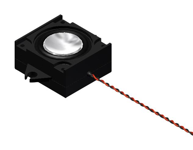 PUI AUDIO ASE02808MR-LW150-R Speaker, 450Hz to 16kHz, 8 ohm, 82dBA, 3W, Round, Panel Mount