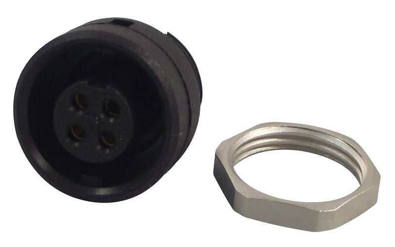 Binder 09 0982 00 04 09 04 Circular Connector 710 Series Panel Mount Receptacle 4 Contacts Solder Socket