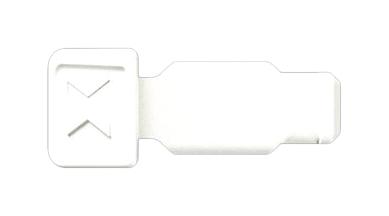 KNIPEX 00 61 10 CW Colour Code Clip, 21 mm X 9 mm X 8 mm, White, 10 Pieces
