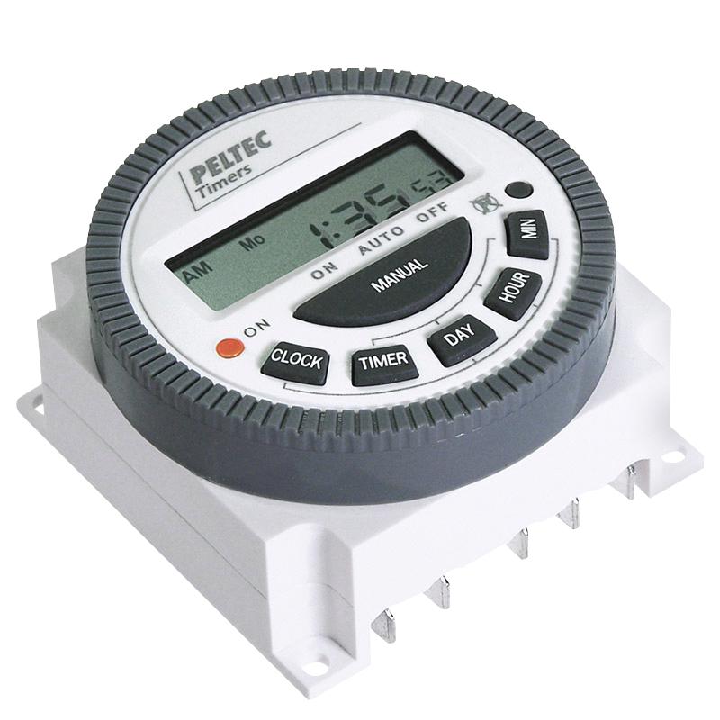 PELTEC 619-2. DIGITAL TIMER, DAILY/WEEKLY, 16A, 250VAC