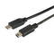 L-COM CAU2CMB5-5M USB Cable, Type C Plug to Mini Type B Plug, 5 m, 16.4 ft, USB 2.0, Black