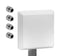 SIRETTA OSCAR65/X/NTYPE-F/S/S/33 RF Antenna, 7.392 to 7.92GHz, 5G/4G/3G/2G/GSM/ISM/UMTS/LTE/SigFox/LoRa/WiFi/IoT/Z-Wave/WLAN, 5.49dBi