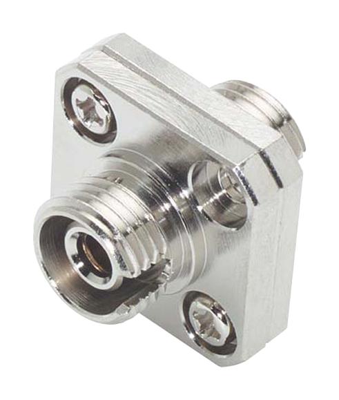 L-COM FOA-003A Fiber Optic Adapter, FC Simplex, FC Simplex, Jack, Jack, Straight Panel Adapter