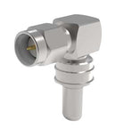 TIMES MICROWAVE TC-240-SM-RA-SS-D RF / Coaxial Connector, SMA Coaxial, Right Angle Plug, Solder, Crimp, 50 ohm, LMR-240, PE-C240