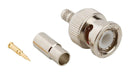 AMPHENOL RF 000-36650-3RFX RF / Coaxial Connector, BNC Coaxial, Straight Plug, Crimp, 50 ohm, RG58, Essex 621-715, Brass 36650-3RFX