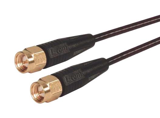 L-COM CC174S-05 RF / Coaxial Cable Assembly, SMA Plug to SMA Plug, RG174/U, 50 ohm, 5 ft, 1.52 m, Black