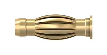 STAUBLI 22.1054 Banana Test Connector, Plug, Panel Mount, 50 A, Gold Plated Contacts