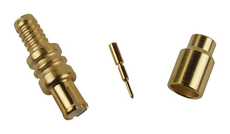 MOLEX 73366-0301 RF / Coaxial Connector, MCX Coaxial, Straight Plug, Crimp, 50 ohm, RG174, RG188, RG316, Brass
