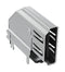 AMPHENOL COMMUNICATIONS SOLUTIONS G45AA19071083HR HDMI Connector, Upright Dip Type, 19 Contacts, Receptacle, PCB Mount, Through Hole Right Angle