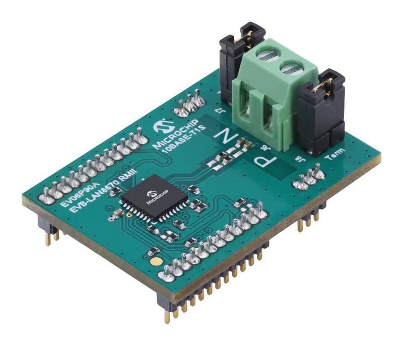 MICROCHIP EV06P90A Evaluation Board, LAN8670, 10BASE-T1S Ethernet PHY Transceiver
