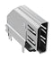 AMPHENOL COMMUNICATIONS SOLUTIONS G45AA19171083HR HDMI Connector, 19 Contacts, Receptacle, PCB Mount, Through Hole Right Angle