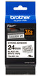 Brother TZES251 TZES251 Label Printer Tape TZE Series Adhesive Laminated Black on White 24 mm x 8 m