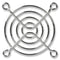 MULTICOMP PRO MCSC60-W2B Fan Finger Guard, Steel - Wire Form, 60mm Axial Fans, 53.2 mm, Black