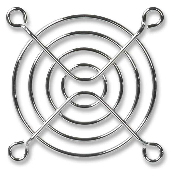 MULTICOMP PRO MCSC60-W2B Fan Finger Guard, Steel - Wire Form, 60mm Axial Fans, 53.2 mm, Black