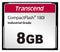 TRANSCEND TS8GCF180I Flash Memory Card, Compact Flash Card, 8 GB, -25 &deg;C, 85 &deg;C