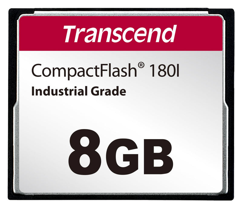 TRANSCEND TS8GCF180I Flash Memory Card, Compact Flash Card, 8 GB, -25 &deg;C, 85 &deg;C