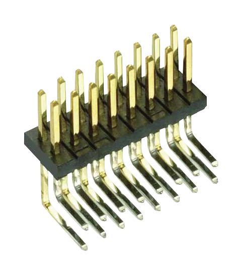 HARWIN M50-3900842 Pin Header, Board-to-Board, 1.27 mm, 2 Rows, 16 Contacts, Through Hole, Archer M50 Series