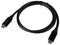 MULTICOMP PRO MP014085 USB Cable, Type C Plug to Type C Plug, 800 mm, 31.5 ", USB 4.0, Black, E-Marked Cable