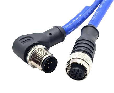 MUELLER ELECTRIC C5BC82M002 CBL ASSY, 5P R/A M12 PLUG-RCPT, 6.6