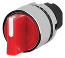 EAO 46-2W28.3CP0.001 Switch Actuator, 2 Position, 30mm, Red, EAO 46 Series 22.3mm Illuminated Selector Switches, IP65