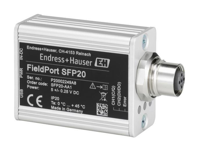 ENDRESS+HAUSER SFP20-APA Converter, M12 Sensor Straight 5 Position Receptacle to USB 2.0, Connection Cable