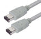 L-COM CSM94-1M Computer Cable, IEEE 1394 FireWire Plug, 6 Way, IEEE 1394 FireWire Plug, 6 Way, 3.3 ft, 1 m, Grey