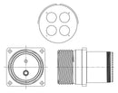 Amphenol Aerospace TVM00DS-37-17P TVM00DS-37-17P Circular Conn Rcpt 4POS Wall Mount