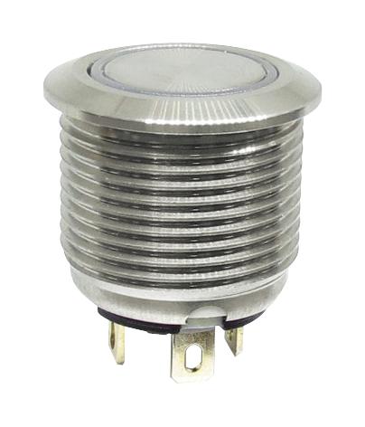 MULTICOMP PRO MPC16T-A2FE-0-JR-0V Vandal Resistant Switch, MP Vandal Resistant Switches ON-OFF, 16 mm, SPST-NO-DM, Round Flat
