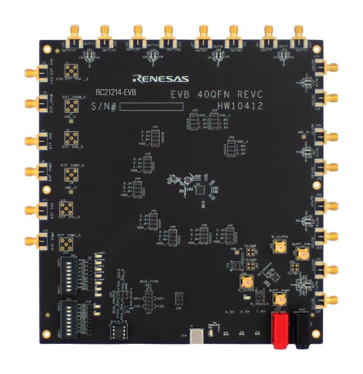 RENESAS RC21214-EVB Evaluation Board, RC21214A, USB Cable, Programmable Clock Generator, Clock & Timing