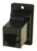 MULTICOMP PRO MP - CP30720MB3 In-Line Adapter, M3 Holes, Black, Adaptor, In-Line, RJ45, RJ45, MP DUAL SLIM CAT5e