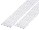 GCT 10-20-A-0203-C-4-08-4-T FFC / FPC Cable, 20 Core, 1 mm, Same Sided Contacts, 8 ", 203 mm, White