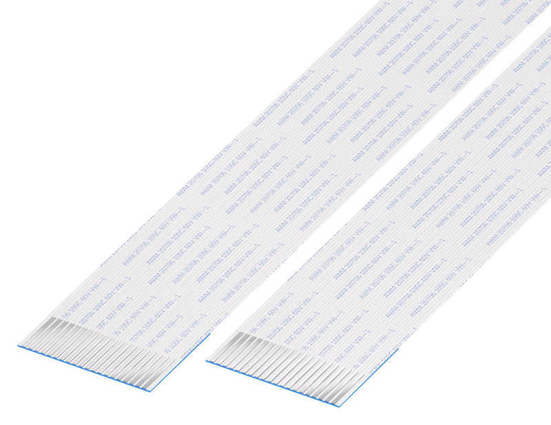 GCT 10-20-A-0203-C-4-08-4-T FFC / FPC Cable, 20 Core, 1 mm, Same Sided Contacts, 8 ", 203 mm, White