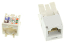 PANDUIT CJ688TGWH RJ45 CONNECTOR, JACK, 8P8C, 1PORT, CAT6