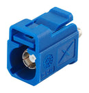 TAOGLAS FK2FCDK RF / Coaxial Connector, Code C, Blue, SMB Fakra Coaxial, Straight Jack, Crimp, 50 ohm, RG174, RG316