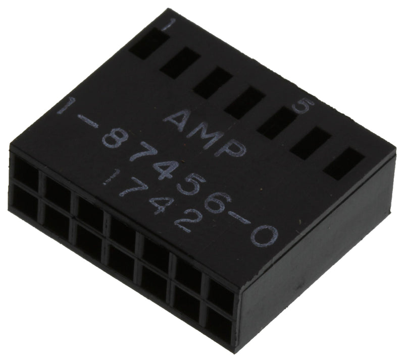 AMP - TE CONNECTIVITY 1-87456-0 WTB HOUSING, RCPT, 14POS, 2ROW, 2.54MM