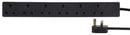 PRO ELEC PELB1996 Extension Lead, 6 Outlets, UK, 13 A, 240 V, UK Type G, 7.5 m